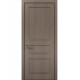 Двері міжкімнатні Папа Карло колекція Style ST-03 Дуб сірий, кромка алюміній чорний