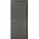 Двері міжкімнатні Папа Карло колекція Style ST-06 Бетон сірий, кромка алюміній чорний