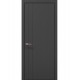 Двери межкомнатные ПАПА КАРЛО Style ST-10 Темно серый супермат, кромка алюминий черный Двери межкомнатные ПАПА КАРЛО Style ST-10 Темно серый супермат, кромка алюминий черный