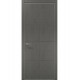 Двері міжкімнатні Папа Карло колекція Style ST-06 Бетон сірий, кромка сірий алюміній