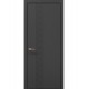 Двери межкомнатные ПАПА КАРЛО Style ST-12 Темно серый супермат, кромка алюминий черный Двери межкомнатные ПАПА КАРЛО Style ST-12 Темно серый супермат, кромка алюминий черный