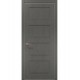 Двері міжкімнатні Папа Карло колекція Style ST-04 Бетон сірий, кромка сірий алюміній