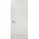 Двері міжкімнатні Папа Карло колекція Style ST-01 колір Білий матовий кромка алюміній сірий