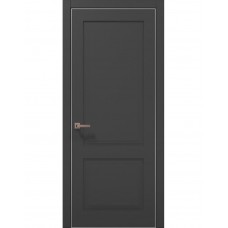Двері міжкімнатні ПАПА КАРЛО Style ST-02 Темно сірий супермат, кромка сірий алюміній