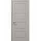 Двери межкомнатные Папа Карло коллекция Style ST-04 Светло серый супермат, кромка алюминий серый