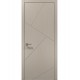 Двері міжкімнатні Папа Карло колекція Style ST-05 Дуб кремовий, кромка сірий алюміній