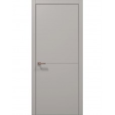 Двери межкомнатные ПАПА КАРЛО Style ST-13 Светло серый супермат, кромка ABC