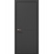 Двери межкомнатные ПАПА КАРЛО Style ST-13 Темно серый супермат, кромка алюминий черный Двери межкомнатные ПАПА КАРЛО Style ST-13 Темно серый супермат, кромка алюминий черный