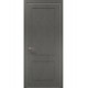 Двері міжкімнатні Папа Карло колекція Style ST-02 Бетон сірий, кромка сірий алюміній
