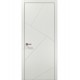 Двері міжкімнатні Папа Карло колекція Style ST-05 Ясен білий, кромка сірий алюміній