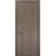 Двері міжкімнатні Папа Карло колекція Style ST-15 Дуб сірий, кромка алюміній чорний