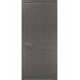 Двері міжкімнатні Папа Карло колекція Style ST-14 Бетон сірий, кромка сірий алюміній