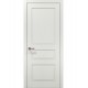 Двері міжкімнатні Папа Карло колекція Style ST-03 Ясен білий, кромка сірий алюміній
