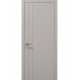 Двери межкомнатные Папа Карло коллекция Style ST-10 Светло серый супермат, кромка алюминий серый
