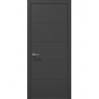Двері міжкімнатні ПАПА КАРЛО Style ST-09 Темно сірий супермат, кромка ABC