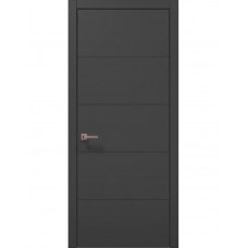 Двері міжкімнатні ПАПА КАРЛО Style ST-09 Темно сірий супермат, кромка ABC