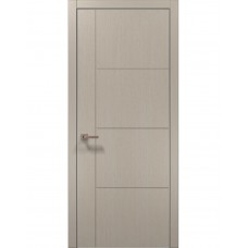 Двери межкомнатные ПАПА КАРЛО Style ST-15 Дуб кремовый, кромка алюминий серый
