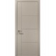 Двері міжкімнатні Папа Карло колекція Style ST-15 Дуб кремовий, кромка сірий алюміній