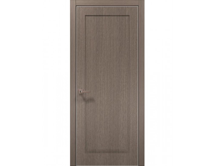 Фото Двері міжкімнатні Папа Карло колекція Style ST-01 колір Дуб сірий кромка алюміній сірий 1
