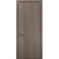 Двери межкомнатные ПАПА КАРЛО Style ST-12 Дуб серый, кромка алюминий черный