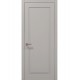 Двері міжкімнатні Папа Карло колекція Style ST-01 колір Світло сірий супермат кромка сірий алюміній