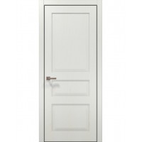Двери межкомнатные ПАПА КАРЛО Style ST-03 Ясень белый, кромка алюминий черный