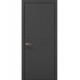 Двери межкомнатные ПАПА КАРЛО Style ST-14 Темно серый супермат, кромка алюминий черный Двери межкомнатные ПАПА КАРЛО Style ST-14 Темно серый супермат, кромка алюминий черный