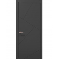 Двері міжкімнатні ПАПА КАРЛО Style ST-05 Темно сірий супермат, край ABC