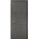 Двері міжкімнатні Папа Карло колекція Style ST-14 Бетон сірий, кромка алюміній чорний
