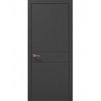 Двери межкомнатные ПАПА КАРЛО Style ST-07 Темно серый супермат, кромка ABC