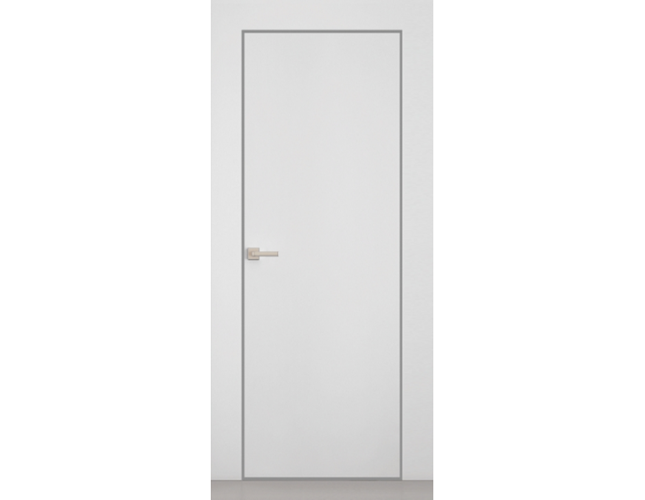 Фото Двери скрытые Папа Карло Prime-AL INSIDE, кромка алюминий серый 1