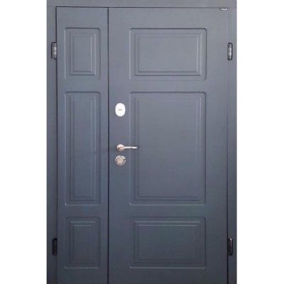 Вхідні двері вуличного типу серія Люкс Kale модель Белфаст 1200 RAL 7016/бетон кремовий