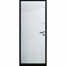 Двери входные ПОРТАЛА Модерн Плаза антрацит/белая шагрень