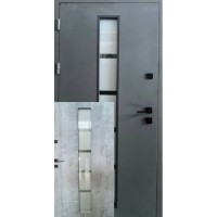 Двери входные ПОРТАЛА Street Termo (Металл-МДФ|терморазрыв) Стрит Термо metaliс grey/бетон серый