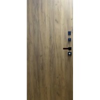 Двери входные ПОРТАЛА Трио Термо Имидж/А-6 с терморазрывом, RAL 8019/дуб крафт