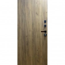 Двери входные ПОРТАЛА Трио Термо Имидж/А-6 с терморазрывом, RAL 8019/дуб крафт
