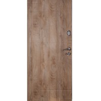 Двері вхідні ПОРТАЛА Тріо Неаполь-2 RAL 8019/спил попелястий