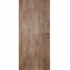 Двери входные ПОРТАЛА Трио Неаполь-2 RAL 8019/спил пепельный