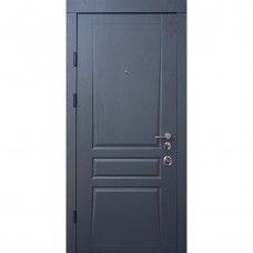 Двери входные Qdoors • Авангард • Трино (дуб графит/белый супермат)