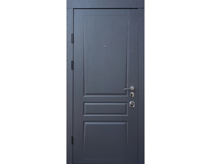 Фото Дверь входная квартирного типа • Авангард • Трино (дуб графит/белый супермат) 2