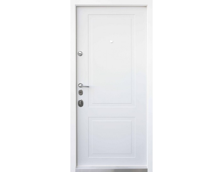 Фото Дверь входная квартирного типа • Авангард • Трино (дуб графит/белый супермат) 3