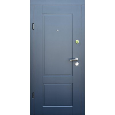 Входные двери квартирного типа Qdoors • Эталон • Соната (антрацит / белое дерево)