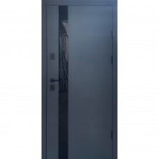 Двері вхідні Qdoors • Стріт • Елегант (антрацит / біле дерево) хром