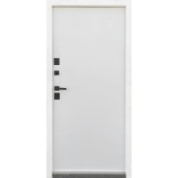 Двері вхідні Qdoors • Стріт • Елегант (антрацит / біле дерево) хром