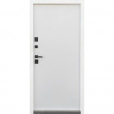 Двері вхідні Qdoors • Стріт • Елегант (антрацит / біле дерево) хром