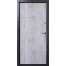 Двери входные Qdoors • Премиум • Бостон-М (бетон темный/бетон светлый)