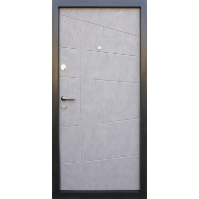 Входные двери квартирного типа Qdoors • Премиум • Акцент (бетон темный / бетон серый)