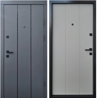 Двері вхідні Qdoors • Преміум • Вертикаль АК (антрацит/грій софт)