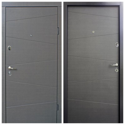 Входные двери квартирного типа Qdoors • Эталон • Нео (венге серый горизонт)