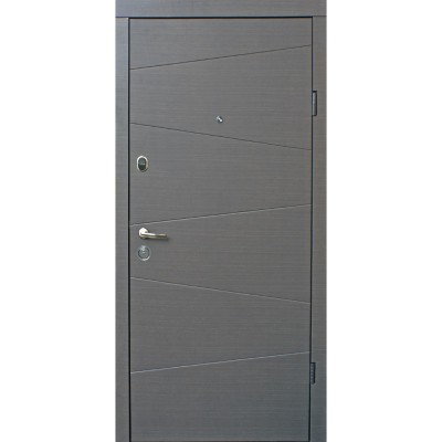 Входные двери квартирного типа Qdoors • Эталон • Нео (венге серый горизонт)